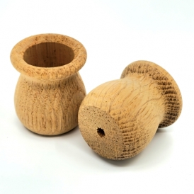 Large Oak Bean Pot Candle Cups - 1-5/8